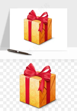 礼盒礼物png免抠
