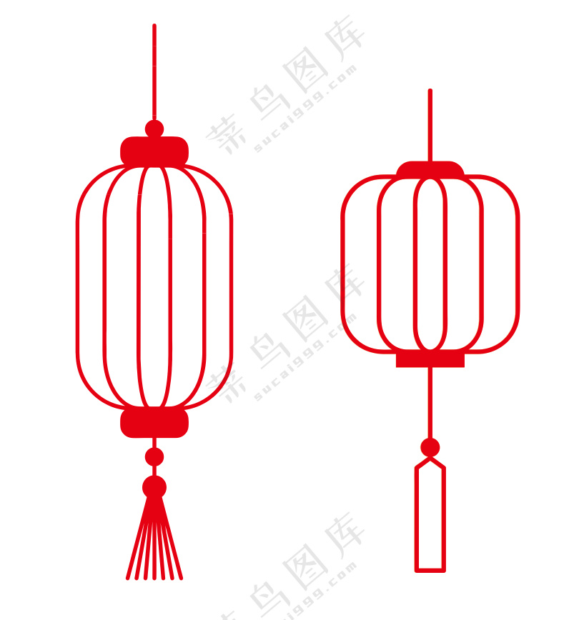 矢量喜庆灯笼