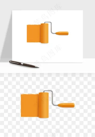 油漆刷子粉刷png免抠