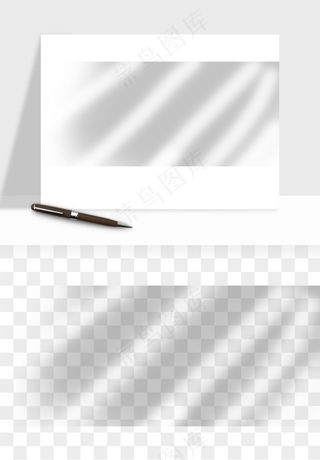 阴影植物窗户投影免抠元素