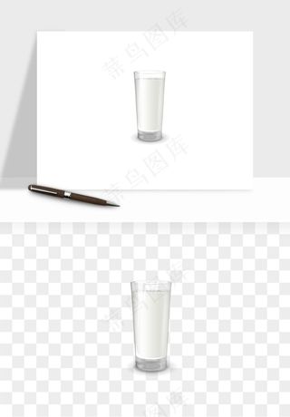 飞溅的牛奶牛奶杯元素png免抠