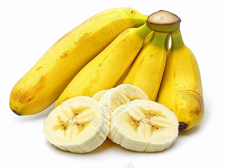 黄香蕉水果成熟摄影图
