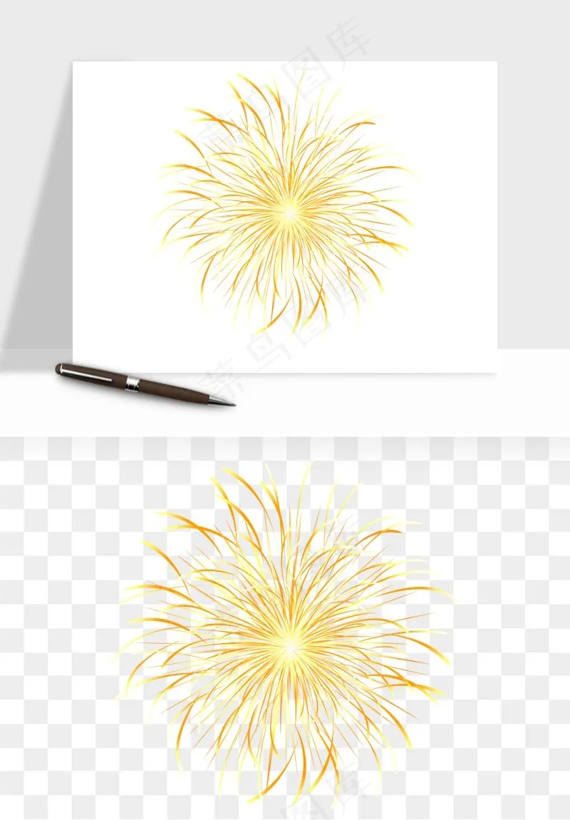 卡通烟花烟火礼花png免抠