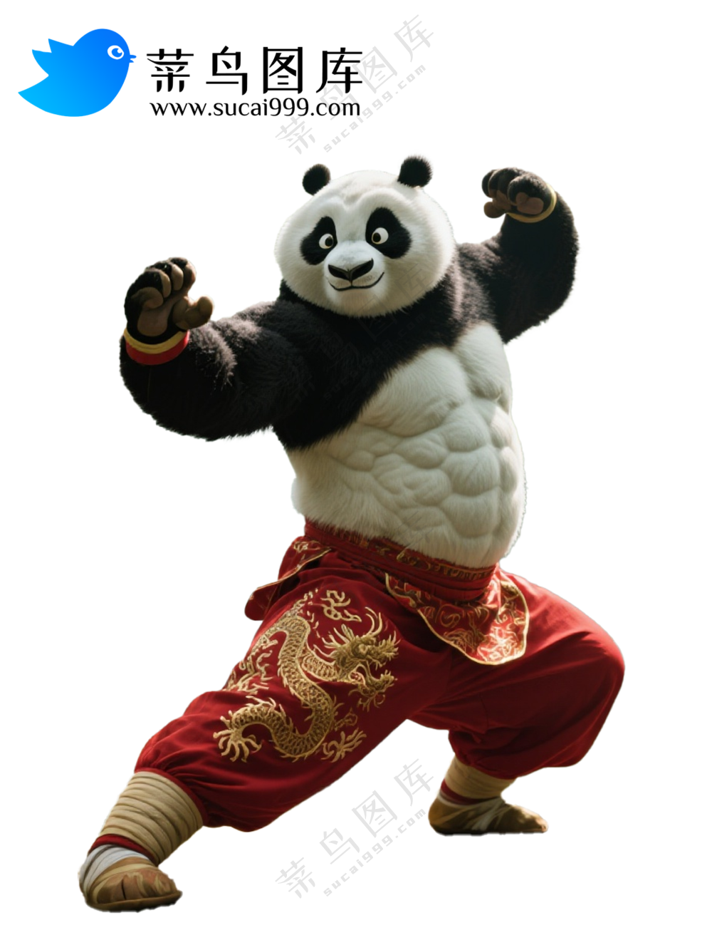 写实版：功夫熊猫