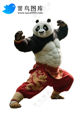 写实版：功夫熊猫