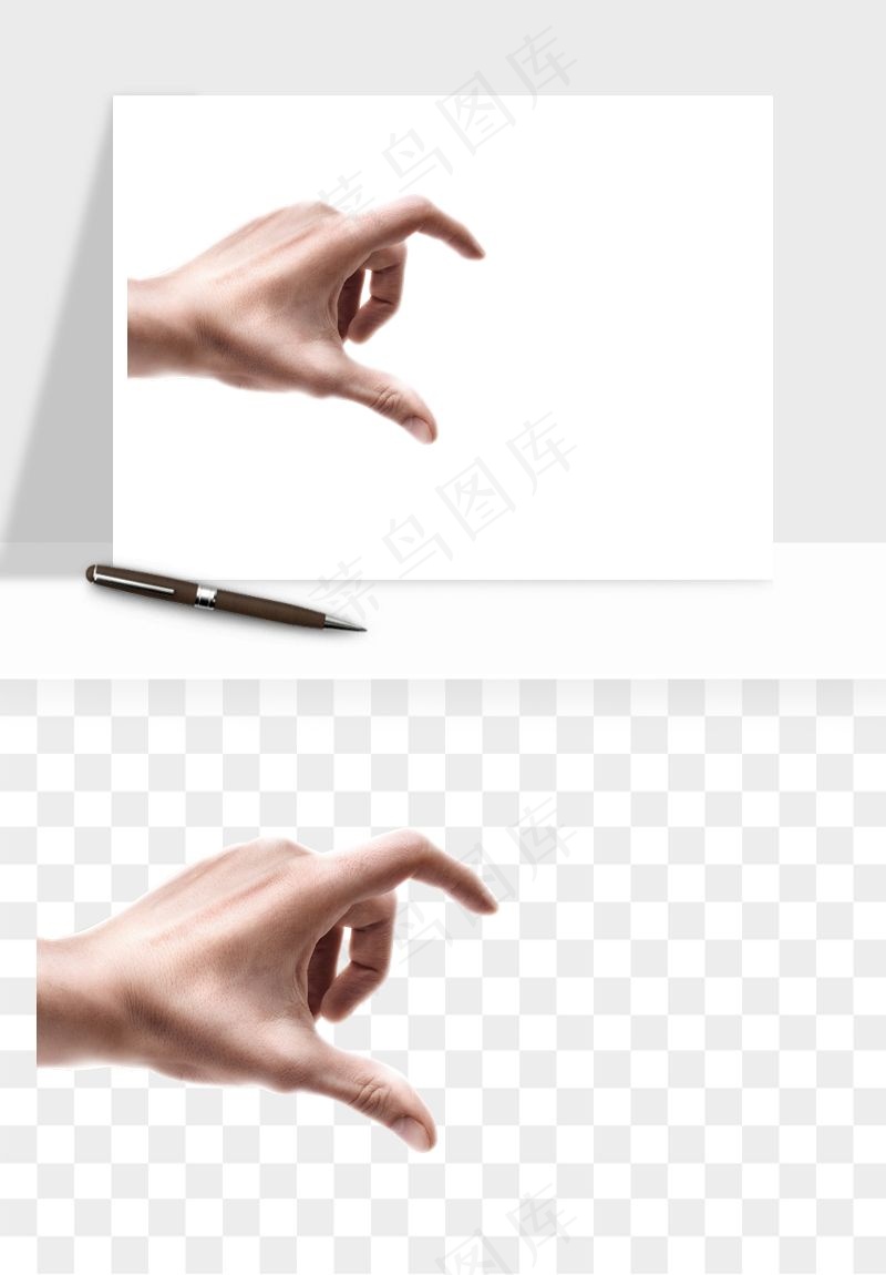 手势手部动作手指png免抠