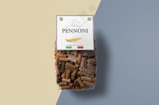 通心粉透明包装标签样机超市品牌vi提案PS模板06