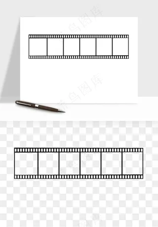 电影黑胶胶片元素png免抠