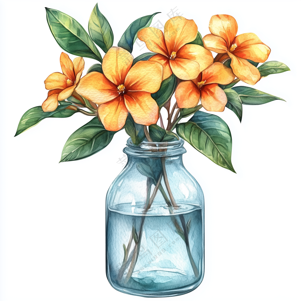 水彩花卉插画