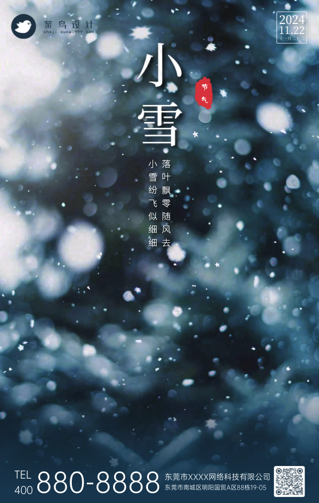 小雪手机海报