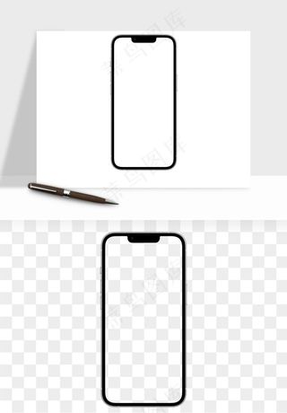 手机样机边框元素png免抠