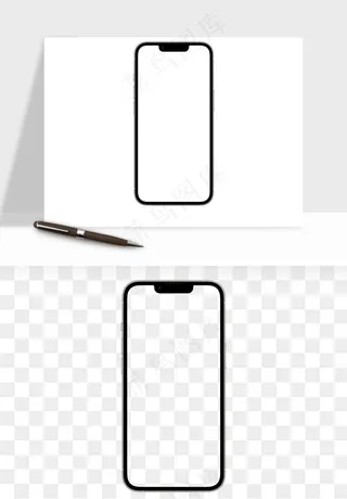 手机样机边框元素png免抠