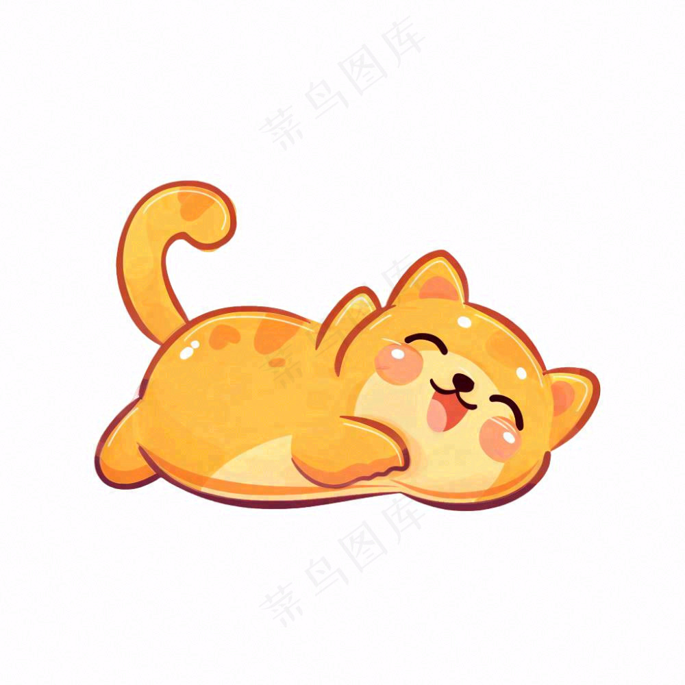 小猫猫咪宠物动物卡通插画免抠