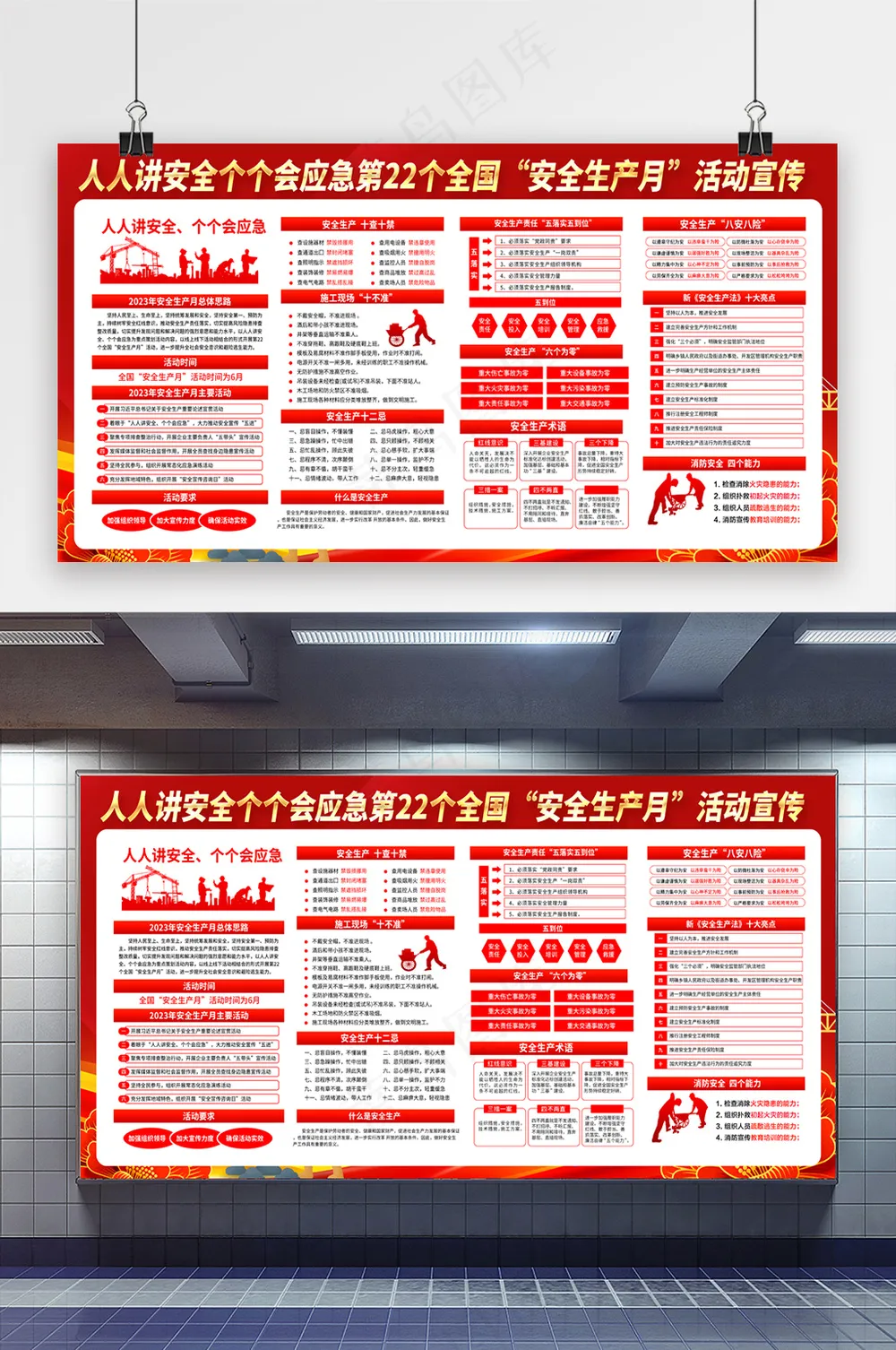 安全生产月宣传栏