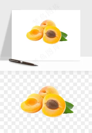 桃子油桃黄桃水果png免抠