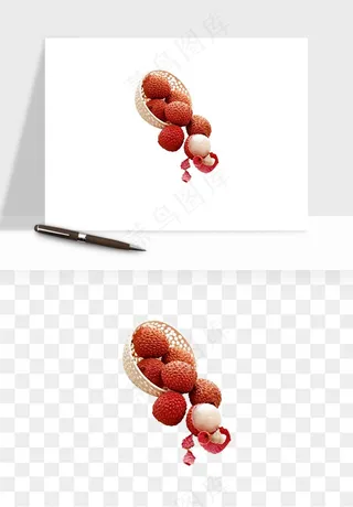 荔枝妃子笑水果png免抠