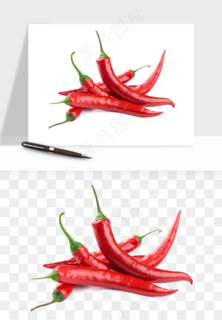 红辣椒尖椒png免抠