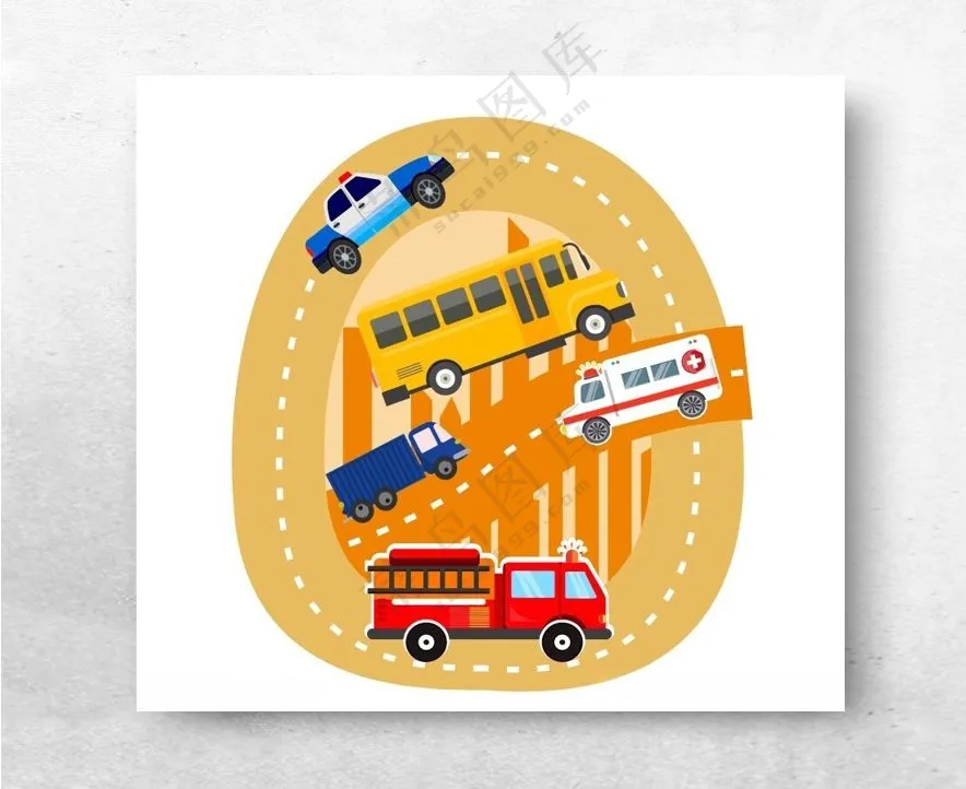 车卡通矢量设计