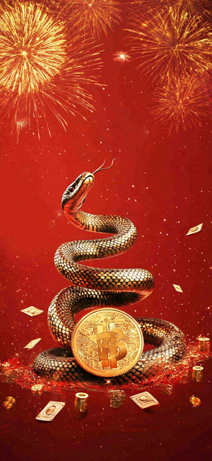 蛇年春节新年背景