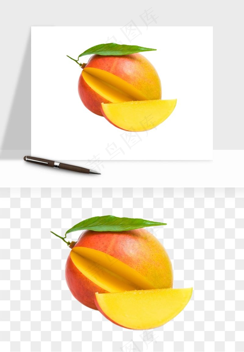 桃子油桃黄桃水果png免抠