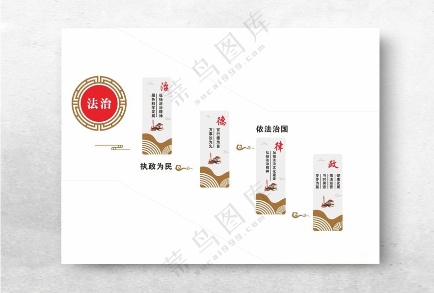 法治楼道文化墙文化墙广告设计