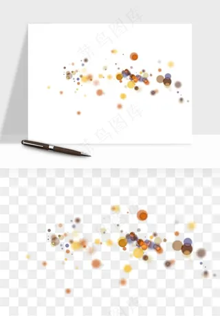 彩色光斑梦幻光点png免抠