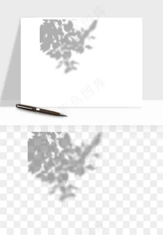 阴影植物窗户投影免抠元素