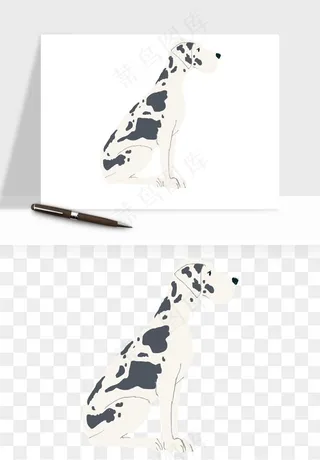 手绘狗狗宠物png免抠