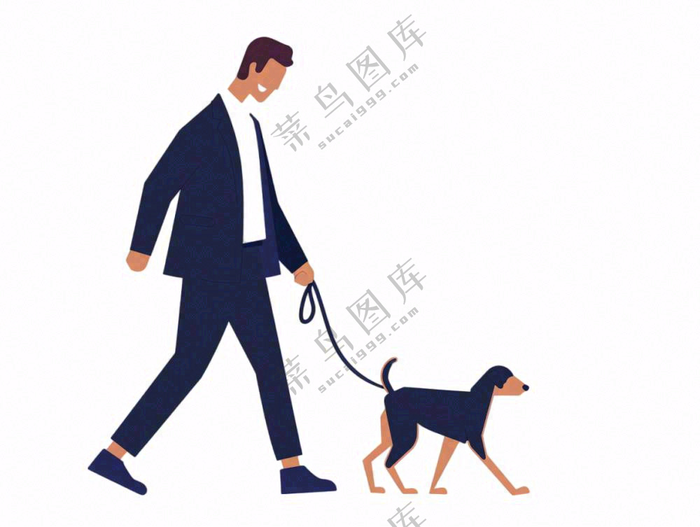宠物文明养狗遛狗免抠
