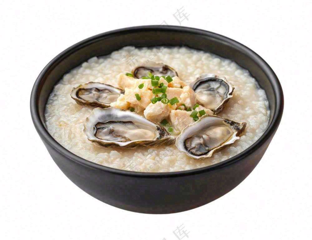 海鲜粥生蚝摄影图免抠