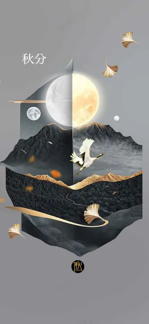 秋分节气传统活动海报