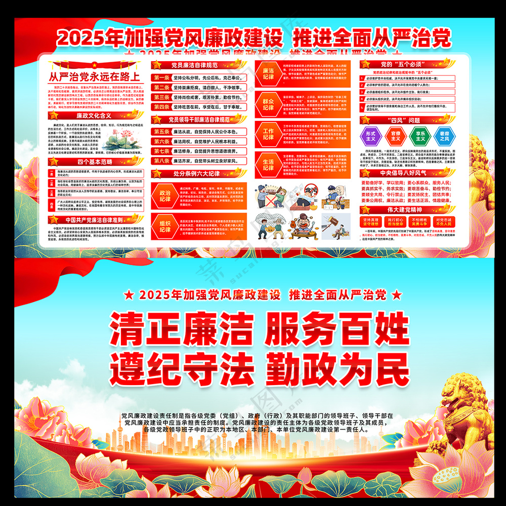 2025党风廉政海报