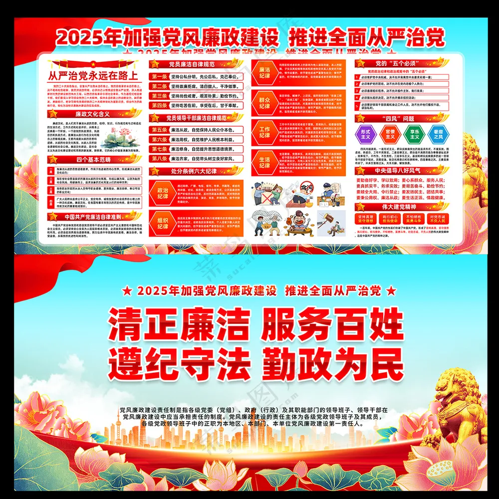 2025党风廉政海报