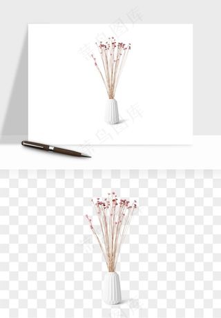 花瓶摆件花艺png免抠图