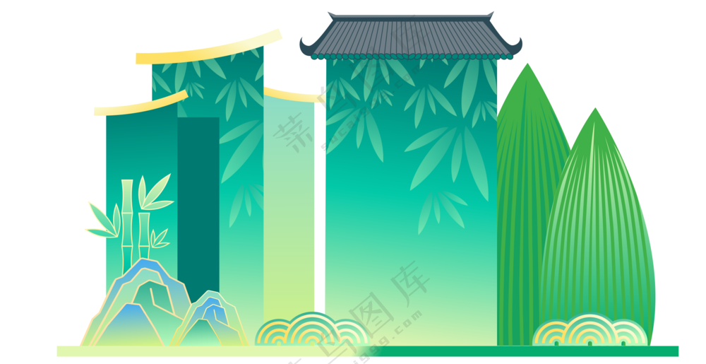 中式美陈模板