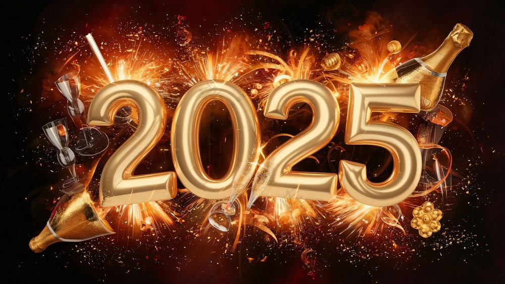 2025新年数字火焰特效