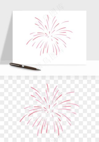 卡通烟花烟火礼花png免抠