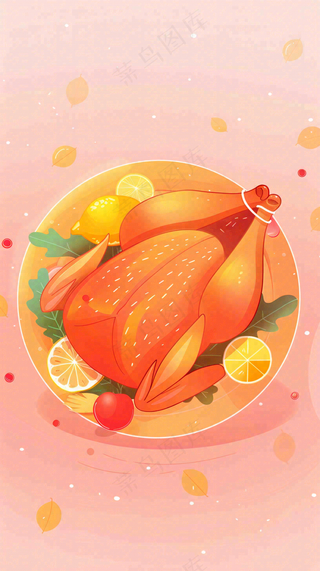 感恩节宣传插画海报背景