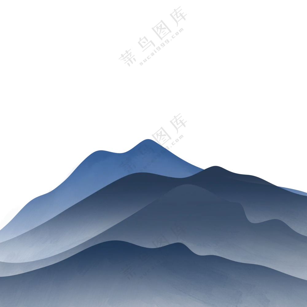 水墨远山意境写意山水画面(213)2500x2500
