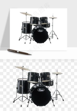 摇滚架子鼓乐器png免抠