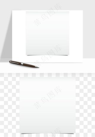 白纸卷边角翻页效果png免抠