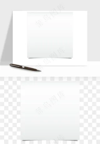 白纸卷边角翻页效果png免抠