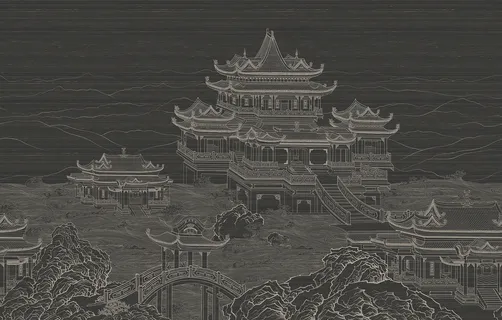 蒲公英高清中式壁画005