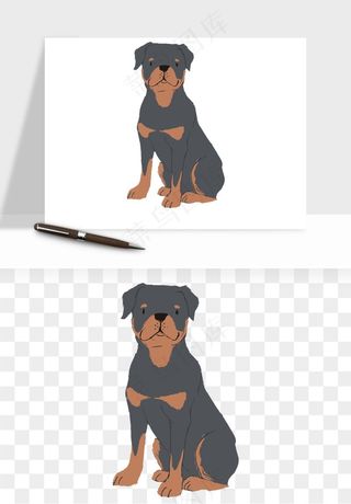 手绘狗狗宠物png免抠