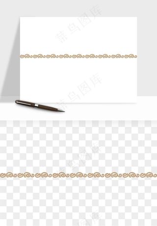 中式边框图案矢量png免抠