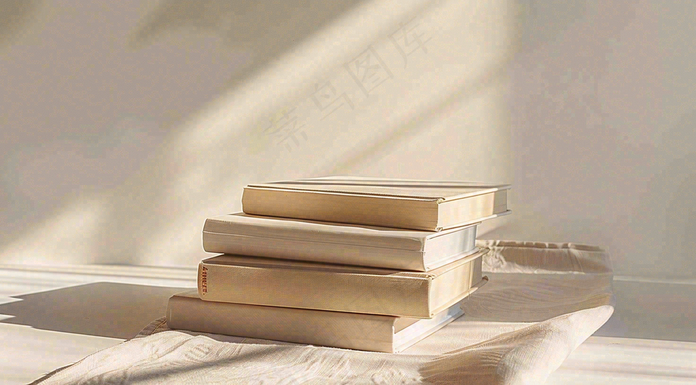 文静花瓶装饰书本阅读知识世界读书日摄影图