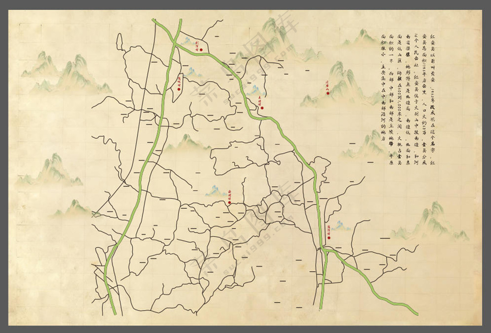 1图地形古色