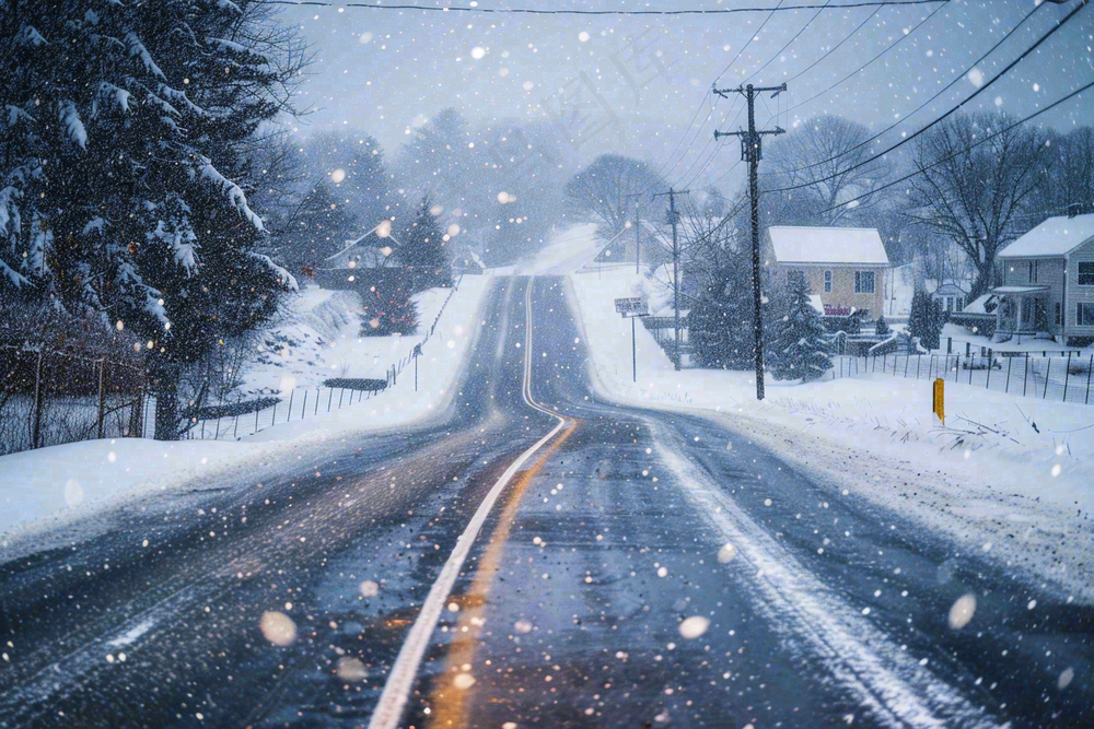 暴雪预警通知公告背景