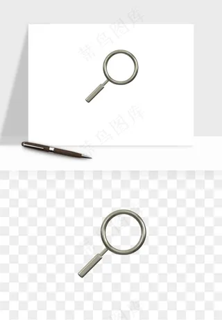 立体潮流金属质感小装饰png免抠