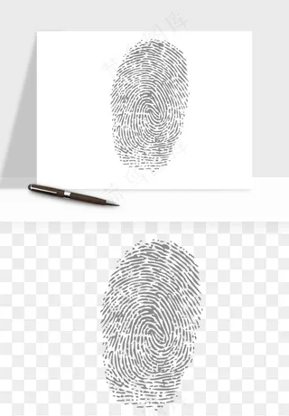 指纹手指纹路png免抠